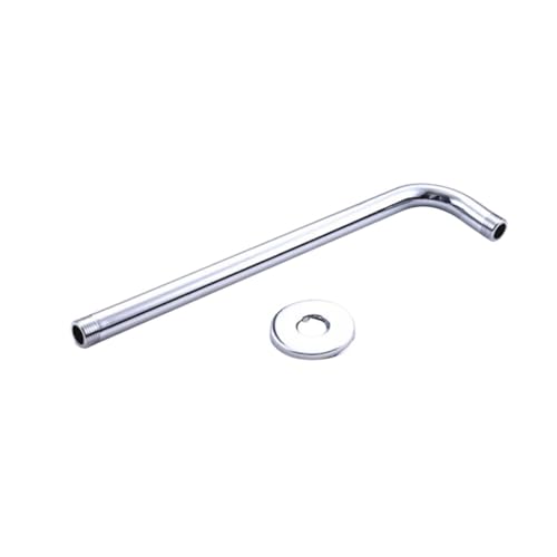 VILLCASE Duscharm und Rosette aus Edelstahl Wandmontage für Festen Duschkopf Brausehalterung Rostfrei Langlebig Geeignet für Standard duschsysteme Silberfarben von VILLCASE