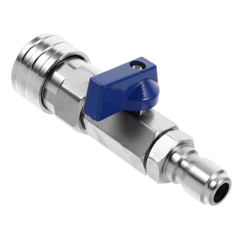 VILLCASE Edelstahl Kugelhahn Ventil für Hochdruckreiniger Langlebig Vielseitig Einsetzbar für Autowäsche Garten Reinigung Haushaltsgeräteventil VILLCASE Edelstahl Kugelhahn Ventil für Hochdruckreiniger Langlebig Vielseitig Einsetzbar für Autowäsche Garten Reinigung Haushaltsgeräteventil von VILLCASE