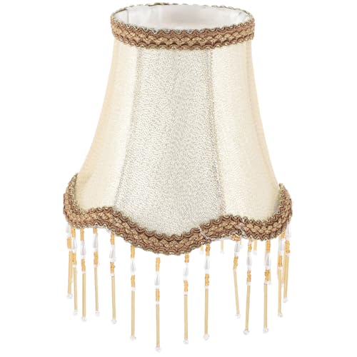 VILLCASE Europäischer Lampenschirm für Schreibtischlampe Eleganter Stoffschirm Festes Material Stilvolle Wand Tischleuchte Geeignet für Schlafzimmer und Wohnzimmer Dekoratives von VILLCASE