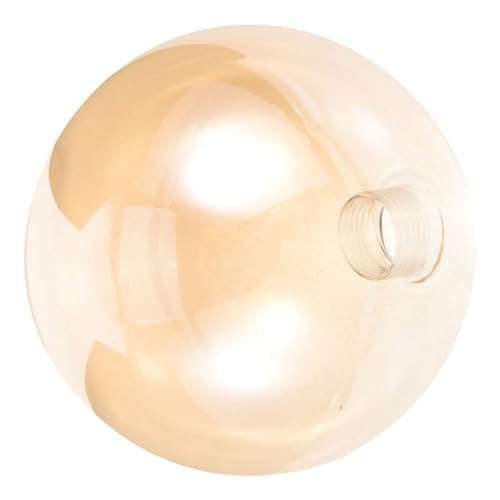 VILLCASE Glas Lampenschirm Ersatz Kugelförmig Bernsteinfarben Für Pendelleuchte Wohnzimmer Schlafzimmer Bar Dekorativer Lampenüberzug Sicher Langlebig Sanftes Licht von VILLCASE