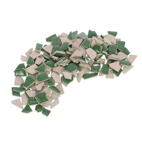 VILLCASE Grüne Gebrochene Keramikfliesen für DIY Mosaik Kunsthandwerk Kleine Unregelmäßige Fliesen für Detailreiche Muster Wänden Tischen Kompakte Oberflächen VILLCASE Grüne Gebrochene Keramikfliesen für DIY Mosaik Kunsthandwerk Kleine Unregelmäßige Fliesen für Detailreiche Muster Wänden Tischen Kompakte Oberflächen von VILLCASE