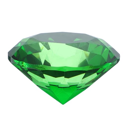 VILLCASE Kunstdiamant Grün Dekoratives Kristalldiamant-Ornament Für Hochzeiten Zuhause Partydekoration Grün von VILLCASE