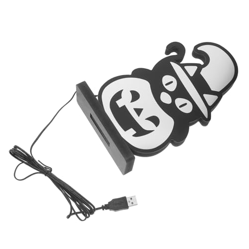 VILLCASE Halloween Neon Licht Kürbis Neon Lampe mit Basis USB Betrieben Nachtlicht für Kinderzimmer Party Deko für Wohnräume und Festliche Anlässe von VILLCASE