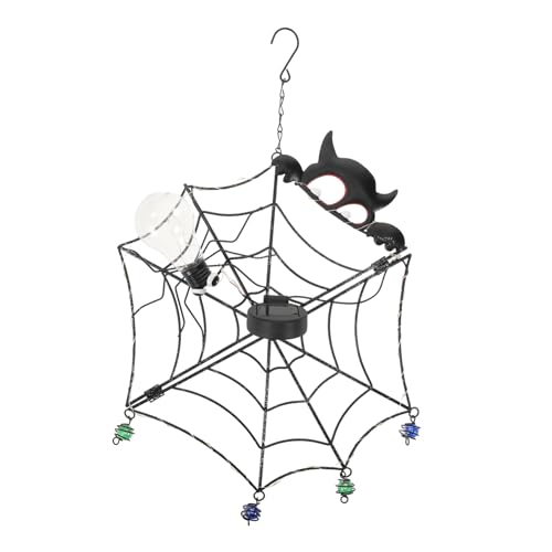 VILLCASE Halloween Spiderweb Hängelampe LED Wandbeleuchtung für Halloween Deko für und Außenbereich Langlebig und Einfach zu Reinigen Sorgt für Festliche von VILLCASE