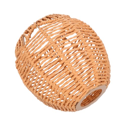 VILLCASE Handgewebter Rattanschirm mit Lochdurchmesser Dekorativer Lampenschirm für Pendelleuchten Stehlampen und Deckenleuchten für Wohnzimmer Schlafzimmer und Restaurants Khaki VILLCASE Handgewebter Rattanschirm mit Lochdurchmesser Dekorativer Lampenschirm für Pendelleuchten Stehlampen und Deckenleuchten für Wohnzimmer Schlafzimmer und Restaurants Khaki von VILLCASE