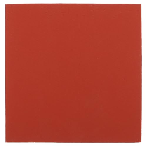 VILLCASE HitzebestäNdige Silikonmatte 15x15cm, 8mm Dicke, Rote Isoliermatte Für WäRmepressmaschine Und HeißPressmatte, Vielseitiges Ersatzpad Für WäRmeüBertragung Und Transfer von VILLCASE