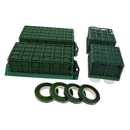 VILLCASE Hochwertiger Blumenschaum für Frische und Künstliche Blumen Rechteckige Grüne Steckschaumblöcke mit Wasserretention für Hochzeit Partydekoration und DIY Blumenarrangements von VILLCASE