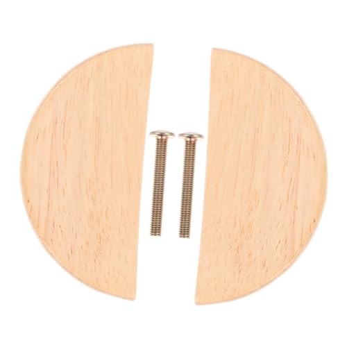 VILLCASE Holz Schubladengriff ein Skandinavisch Langlebig Vielseitig für Schrank Kleiderschrank Möbel Praktisch Kreativ Treasure Plate Design von VILLCASE