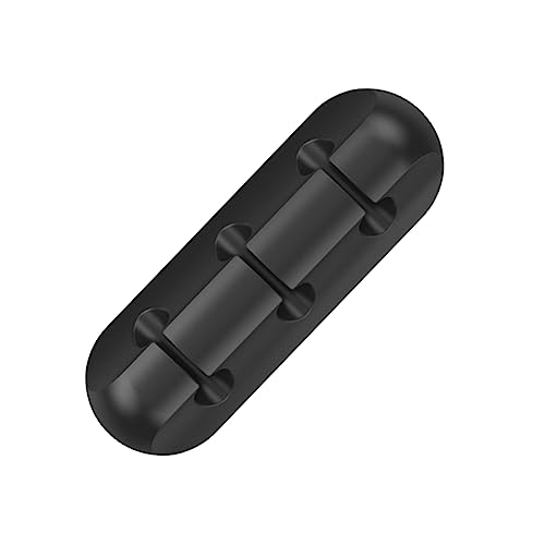 VILLCASE Kabel Organizer Selbstklebend für Schreibtisch Auto Kabelclips zur Effektiven Kabelführung Schwarz Zubehör für Büro Home Office Fahrzeug von VILLCASE