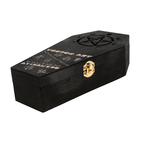 VILLCASE Sargschmuckkästchen Aus Holz Tragbar Und Kompakt Für Halsketten Ohrringe Und Ringe Schmuck-organizer Mit Sargform Zur Aufbewahrung Von Schmuck Und Kleinen Gegenständen von VILLCASE