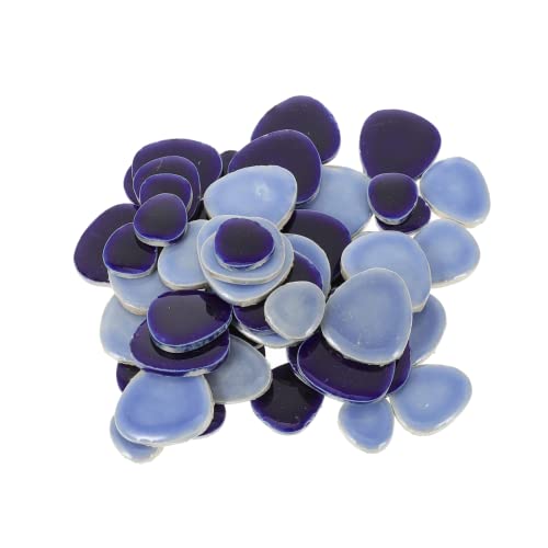 VILLCASE Keramik Mosaiksteine DIY Fliesenmaterial Einzigartig Unregelmäßig Geformt für Wand Bad Küche Kreative Kieselsteine Langlebig Vielseitig für Individuelle Mosaikgestaltung und von VILLCASE