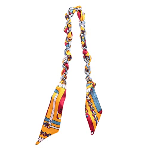 VILLCASE Kettengürtel Umhängetasche Taschengriffe für die Taschenherstellung Taschen für Frauen Kissenbezug aus Seide Silk Turban Bag Straps Tasche Zubehör Taschendekoration Metall von VILLCASE