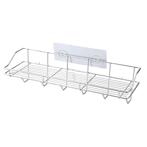 VILLCASE Küchenregal Halter Schlüssel Wand Lagerregale Haken Gestell Bäckerregal Organizer Regale Hängend Pantry Organizer Montieren Küchenorganisator Silber von VILLCASE