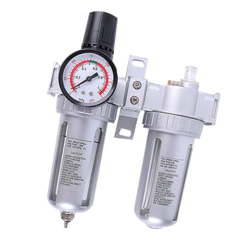 VILLCASE Luftfilter Regler mit Automatischer Ablassfunktion Öl wasser abscheider Druckregler für Luftkompressoren und Pneumatische Werkzeuge Effektive Luftfeuchtigkeitsfiltration Robustes VILLCASE Luftfilter Regler mit Automatischer Ablassfunktion Öl wasser abscheider Druckregler für Luftkompressoren und Pneumatische Werkzeuge Effektive Luftfeuchtigkeitsfiltration Robustes von VILLCASE