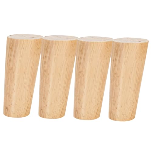 VILLCASE Massivholz Möbelbeine Schrägform Möbelbeine Holz Sofa Beine Ersatz für Tv Schrank Kommode Sofafuß Eiche Möbelzubehör Langlebig und Einfach zu Montieren von VILLCASE