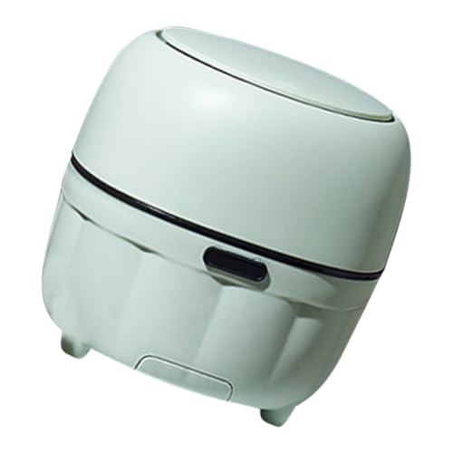 VILLCASE Mini Tischmülleimer mit Druckdeckel Eleganter Abfallbehälter für Büro Zuhause auch Telefonständer Nutzbar Platzsparendes Design für Schreibtisch von VILLCASE