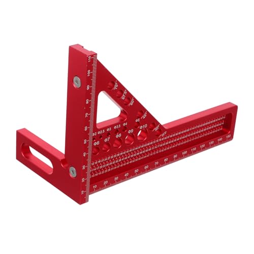 VILLCASE Multifunktionaler Tischlerzimmermannswinkel mit Verdecktem Stift Präzises Aluminium legierung Gehrungsmaß zum Anreißen Messen und Markieren für Schreiner und Ingenieure VILLCASE Multifunktionaler Tischlerzimmermannswinkel mit Verdecktem Stift Präzises Aluminium legierung Gehrungsmaß zum Anreißen Messen und Markieren für Schreiner und Ingenieure von VILLCASE