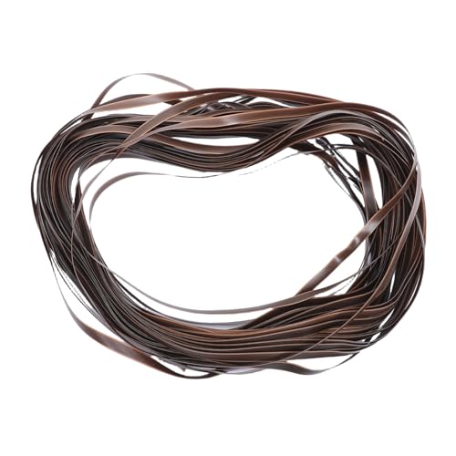 VILLCASE PE Rattan Reparaturmaterial Flexibles Widerstandsfähiges Flaches Kunststoff-rattan Für Möbel Korbgeflecht DIY Handwerk Kaffee Farbverlauf Für Gartenstuhl Aufbewahrungskorb von VILLCASE