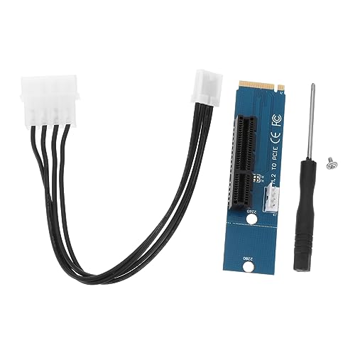 VILLCASE Pci E Erweiterungskarte Pci E Adapter für Nvme SSD Hochleistungs Riser mit Stromkabel Installieren für Computer Zubehör Desktop Anwendungen Zufällige Farbe von VILLCASE