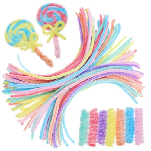 VILLCASE 200 Stück Pfeifenputzer Zum Basteln, 20 Farben Chenilledraht, Pfeifenreiniger Bunt Pfeifenreiniger Blumen für DIY Projekte und Kreative Dekorationen, 30cm X 6mm von VILLCASE