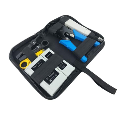 VILLCASE Professionelles Verbindungs Werkzeugset für Kabeltester und Computerwartung Langlebiges Reparatur Metall und Tragbares Ethernet Tool Kit für Installation und Instandhaltung VILLCASE Professionelles Verbindungs Werkzeugset für Kabeltester und Computerwartung Langlebiges Reparatur Metall und Tragbares Ethernet Tool Kit für Installation und Instandhaltung von VILLCASE