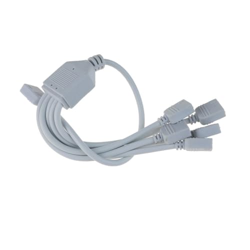 VILLCASE Rgb LED Strip Splitter Kabel Weiß Kunststoff Verteiler für Smd Eingang Ausgänge Kompatibel mit Rgb LED Lichtstreifen für Einfache Verbindung und Steuerung Mehrerer Streifen von VILLCASE