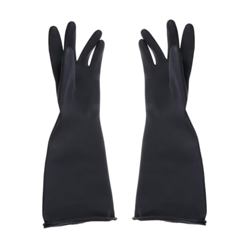 VILLCASE Schwarze Dicke Verschleißfeste Arbeitshandschuhe aus Natürlichem Latex Ölbeständig Ergonomisch für Gartenarbeit Elektriker und Küchenarbeiten Schutzhandschuhe VILLCASE Schwarze Dicke Verschleißfeste Arbeitshandschuhe aus Natürlichem Latex Ölbeständig Ergonomisch für Gartenarbeit Elektriker und Küchenarbeiten Schutzhandschuhe von VILLCASE