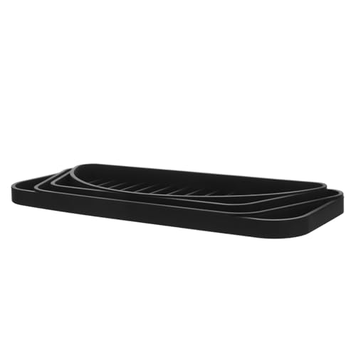 VILLCASE Silikon Abtropfmatte für Kühlschrank und Kaffeemaschine Rutschfeste Kompakte Tropfschale mit Effizientem Drainagesystem für Küche Bar und Wasserspender Schwarze Unterlage VILLCASE Silikon Abtropfmatte für Kühlschrank und Kaffeemaschine Rutschfeste Kompakte Tropfschale mit Effizientem Drainagesystem für Küche Bar und Wasserspender Schwarze Unterlage von VILLCASE