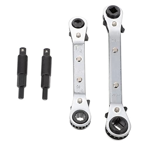VILLCASE Steckschlüssel 1 Satz schlüssel Doppelte steckdose Reparaturschlüssel Für Klimaanlagen Kühlwerkzeug Mit Sechskant-bit-adapter Klimaanlagenschlüssel Doppelkopf Ärmel 45# Stahl von VILLCASE