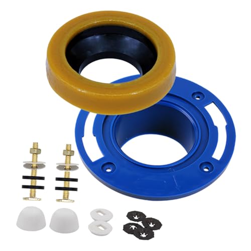 VILLCASE Toilettenflansch mit Wachsring und Schrauben Dichtungsring für Wc Einfache Montage Langlebig und Zuverlässig Badezimmer Toiletten Ersatzteil VILLCASE Toilettenflansch mit Wachsring und Schrauben Dichtungsring für Wc Einfache Montage Langlebig und Zuverlässig Badezimmer Toiletten Ersatzteil von VILLCASE