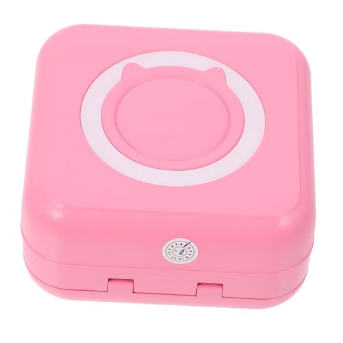VILLCASE Tragbarer Drucker Mini-druckeraufkleber Etikettenhersteller Kleiner Thermodrucker Aufkleber Für Thermodrucker Telefon Fotodrucker Kleiner Instant-taschendrucker Rosa Plastik von VILLCASE