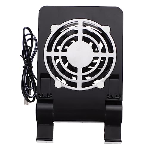 VILLCASE Tragbarer USB Handyventilator für Faltbarer Halter mit Kühlfunktion Leise und Stabil für Spielekonsolen Unterwegs Schwarz von VILLCASE