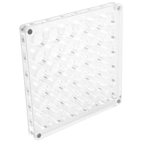 VILLCASE Transparente Muschel Aufbewahrungsbox mit Runden Fächern Stapelbar Klarer Sichtschutz für Sammler Schmuck und Edelsteine Robuste Display Vitrine für Kleine Muscheln und Steine von VILLCASE