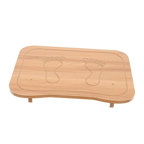 VILLCASE Tritthocker Fürs Badezimmer Bürohocker Rutschfester Töpfchenhocker Schreibtisch Fußstütze Kleiner Tritthocker Unter Der Schreibtischfußstütze Fußstützen Platte Auf Holzbasis Khaki von VILLCASE