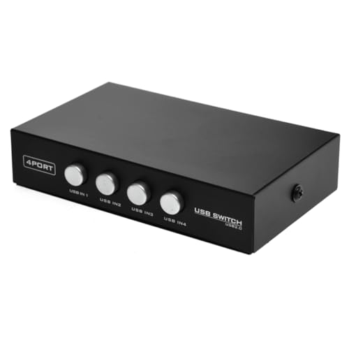 VILLCASE USB Sharing Switch für Drucker Scanner und Usb-geräte Schwarz mit Einzeltasten für Pc-verbindung und Flexibler Peripherie-nutzung Unterwegs Zufällige Farbe VILLCASE USB Sharing Switch für Drucker Scanner und Usb-geräte Schwarz mit Einzeltasten für Pc-verbindung und Flexibler Peripherie-nutzung Unterwegs Zufällige Farbe von VILLCASE