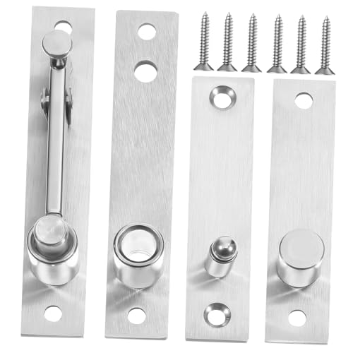 VILLCASE Unsichtbare Tür-pivotscharniere aus Edelstahl Drehbar Schwere Verdeckte Türbeschläge für Holz Geheimtüren Geeignet für Bücherregal und Versteckte Türen von VILLCASE