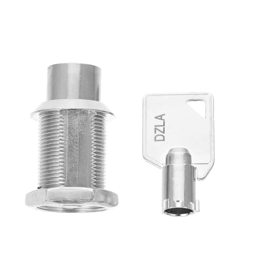 VILLCASE Briefkastenschloss, Tubular Cam Lock mit Schlüssel aus Zinklegierung und Kupferkern für Verkaufsautomaten, Zylinderschlösser mit Schlüssel von VILLCASE