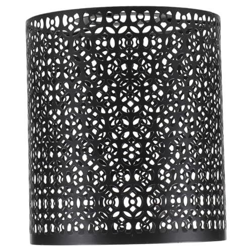 VILLCASE Vintage Metall Lampenschirm mit Hohlem Blumenmuster Stabiler Deckenlampen Abdeckung Dekorativer Einfacher Aufbau Passend für Esszimmer Bar und Wohnzimmer von VILLCASE