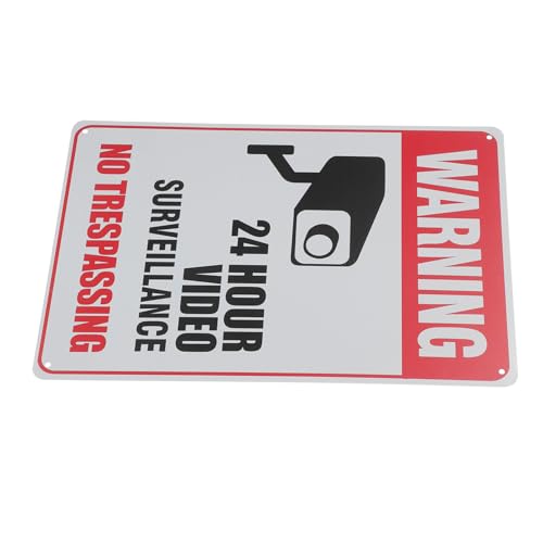 VILLCASE Wand Schild Metall Vintage No Trespassing Warnschild für Außenbereiche Robustes Material Einzigartiges Retro Design für Eigentum Stilvolle Wanddekoration von VILLCASE