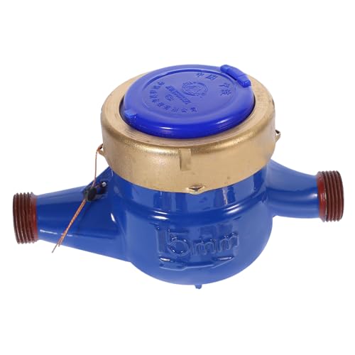 VILLCASE Wasserzähler Drehflügel Wasserzähler für Gartenbewässerung Robuster Korrosionsbeständiger Wasserflussmesser Einfache Installation und Schutzabdeckung Zufälliger Stil von VILLCASE