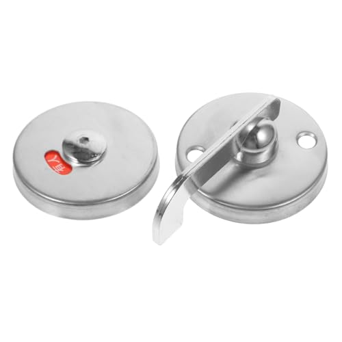 VILLCASE Zinklegierung Türschloss mit Belegtanzeige für Gemeinschaftstoiletten Robustes Edelstahl Indikatorschloss Einfach zu Reinigen Modern Geeignet für Bahnhof Einkaufszentrum von VILLCASE