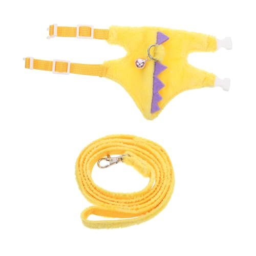 1 Satz Dinosaur Pet Harness und Leine Verstellbares Geschirr für Kleine Haustiere für und Training für Frettchen Meerschweinchen von VILLFUL