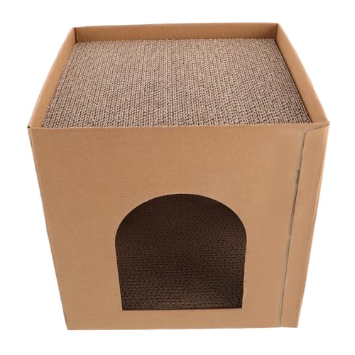 Kratzbrett Katzenbett aus Wellpappe Multifunktionale Katzenkratzecke mit Großzügiger Kratzfläche und Integriertem Nest für Sicheres und Entspannen für Ihre Kratzbrett Katzenbett aus Wellpappe Multifunktionale Katzenkratzecke mit Großzügiger Kratzfläche und Integriertem Nest für Sicheres und Entspannen für Ihre von VILLFUL