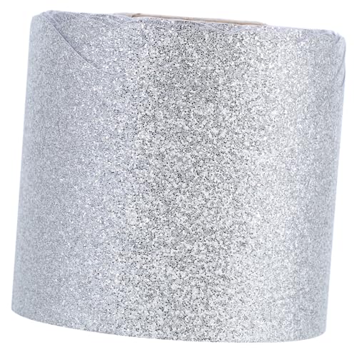 VILLFUL 1 Rolle Glitzernde Schwarze Bordüre für Pinnwände Silber Wasserdichte Dekoration für Klassenzimmer und Vielseitige Bordüre für Bulletin Boards und Mitteilungsflächen von VILLFUL