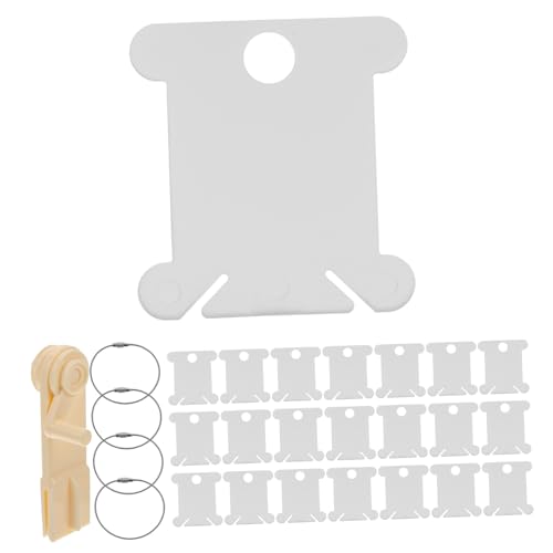 VILLFUL 1 Satz Winding Plates für Stickgarn Praktischer Garnorganizer mit Winder Platten und Wickelgerät für Aufbewahrung von Stickgarn und Vermeidung von Verwirrungen von VILLFUL