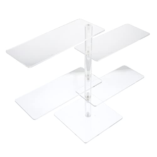 VILLFUL 1 Stück Acryl Brillen Display Regal Stufiger Brillenhalter für Sonnenbrillen und Lesebrillen Stabiler Eyewear Rack zur Eleganten Präsentation Geschäften oder Zuhause von VILLFUL