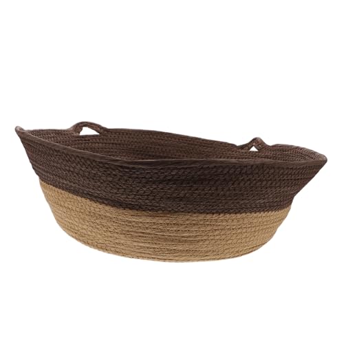 VILLFUL 1 Stück Katzenbett aus Rattan Kühlendes Halboffenes Schlafnest für Katzen für Sommermonate mit Abnehmbarem Kissen Bequem und Robust Perfektes Haustier Zubehör VILLFUL 1 Stück Katzenbett aus Rattan Kühlendes Halboffenes Schlafnest für Katzen für Sommermonate mit Abnehmbarem Kissen Bequem und Robust Perfektes Haustier Zubehör von VILLFUL