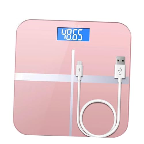 VILLFUL 1 Stück USB Wiederaufladbare Personenwaage Digitale Haushaltswaage Roségold Kreative Körperwaage mit Großem Display Präzise Gewichtsanzeige für Erwachsene und für Zuhause VILLFUL 1 Stück USB Wiederaufladbare Personenwaage Digitale Haushaltswaage Roségold Kreative Körperwaage mit Großem Display Präzise Gewichtsanzeige für Erwachsene und für Zuhause von VILLFUL