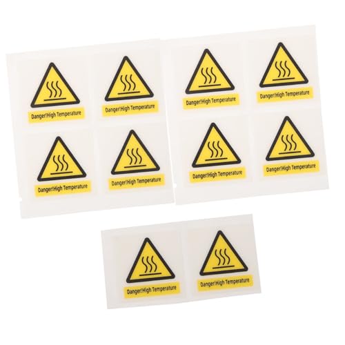 VILLFUL 10 Blatt Hitzebeständige Warnaufkleber Selbstklebende Hochtemperatur Warnetiketten Hitzeschutz Warnschild Aufkleber für Geräte Stark Haftende Verbrühungsschutz Hinweisetiketten VILLFUL 10 Blatt Hitzebeständige Warnaufkleber Selbstklebende Hochtemperatur Warnetiketten Hitzeschutz Warnschild Aufkleber für Geräte Stark Haftende Verbrühungsschutz Hinweisetiketten von VILLFUL