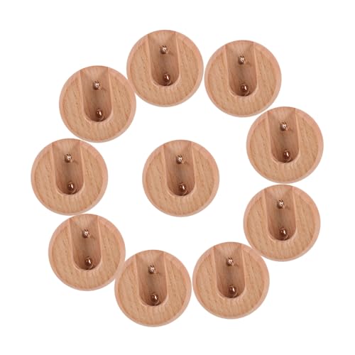 VILLFUL Kleiderstangenhalterungen Aus Holz 10 Stück 20 Mm Für Kleiderstangen Und Duschvorhangstangen Installieren von VILLFUL